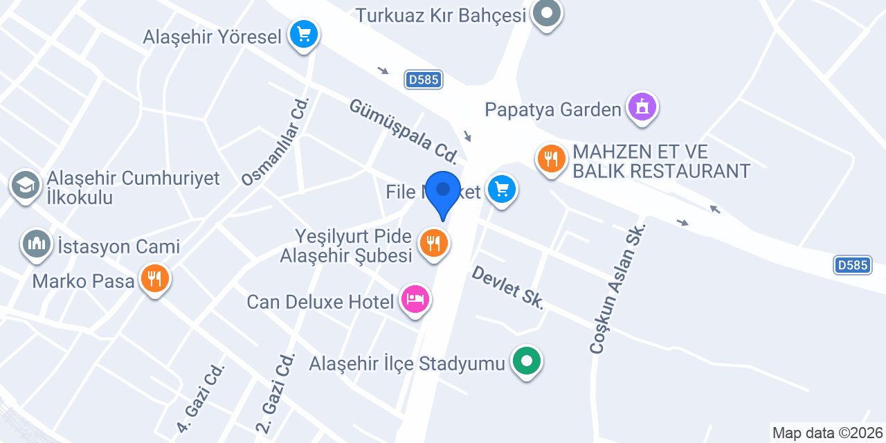 Pideci Ali Usta konumu