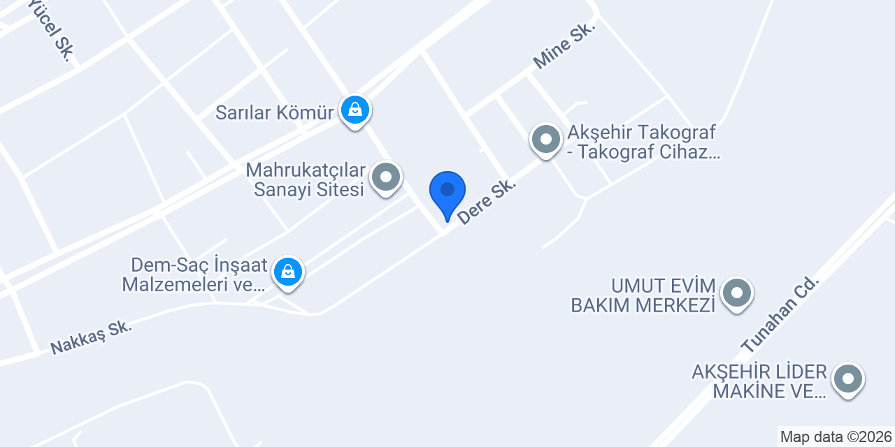 AKŞEHİR TAKOGRAF konumu