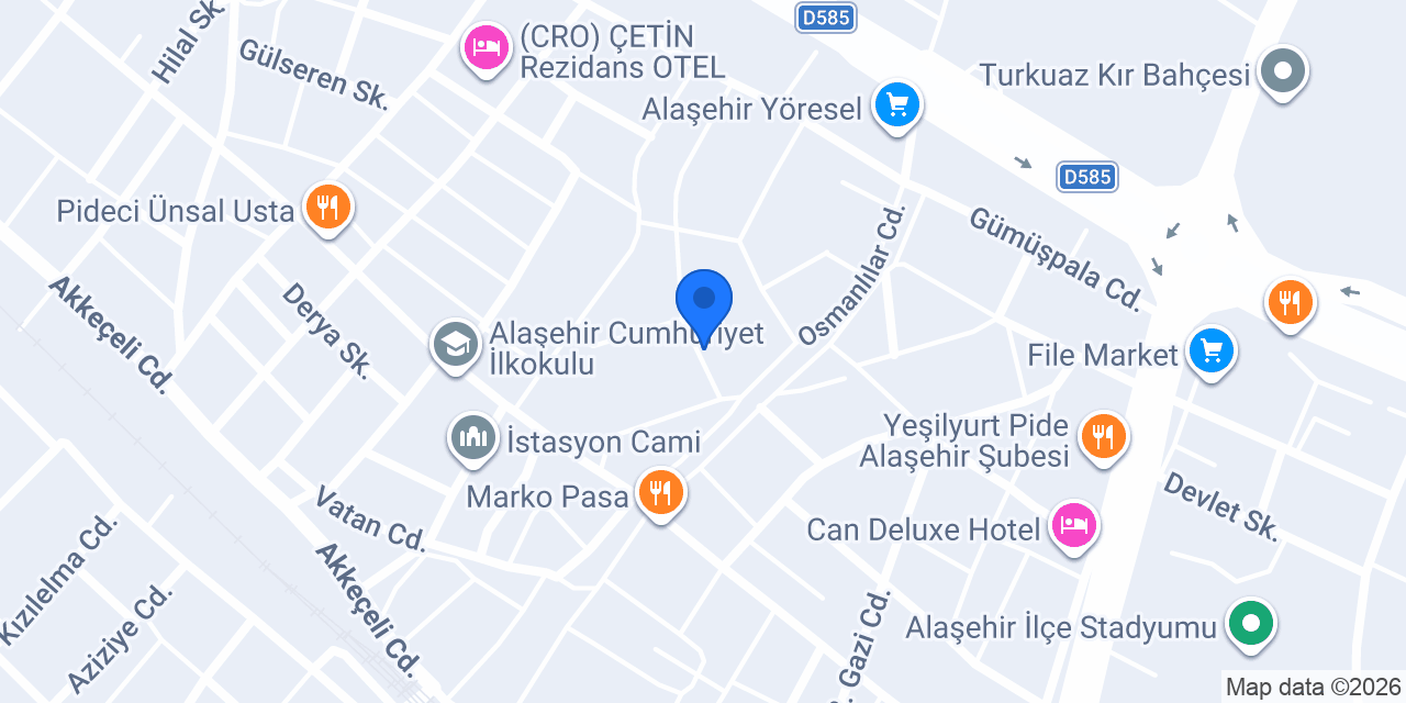 ÇALIKUŞU Moda & Terzi konumu