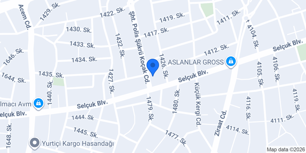 Derin Auto rent a car konumu