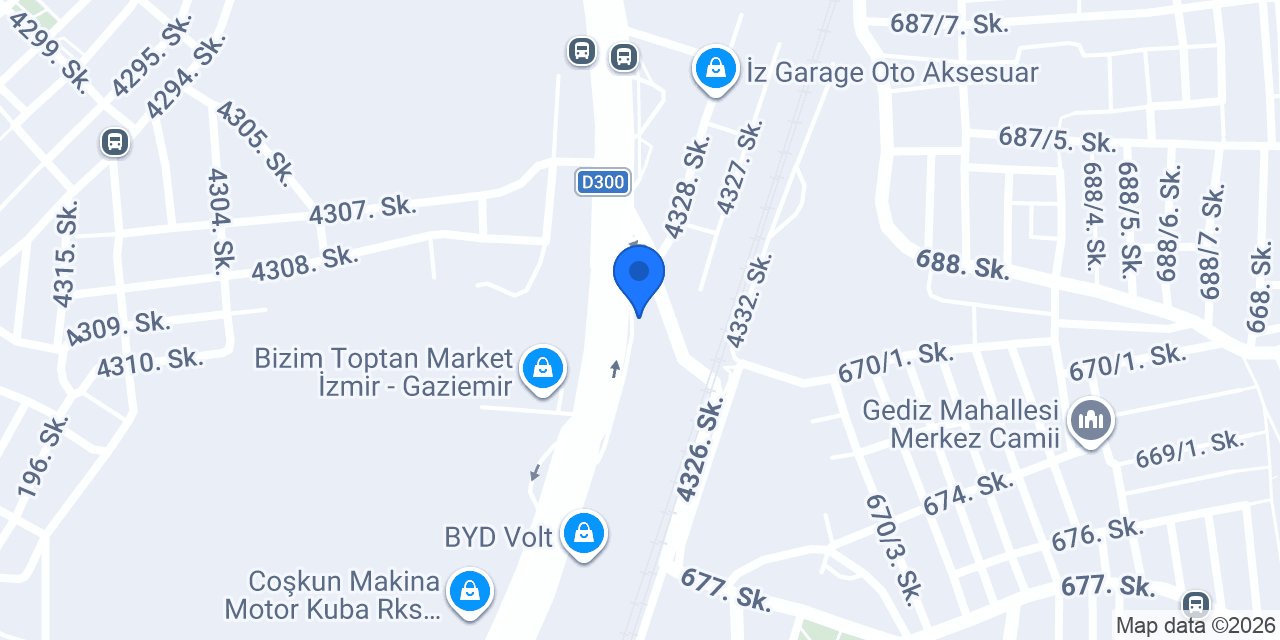 Würth Satış Mağazası konumu