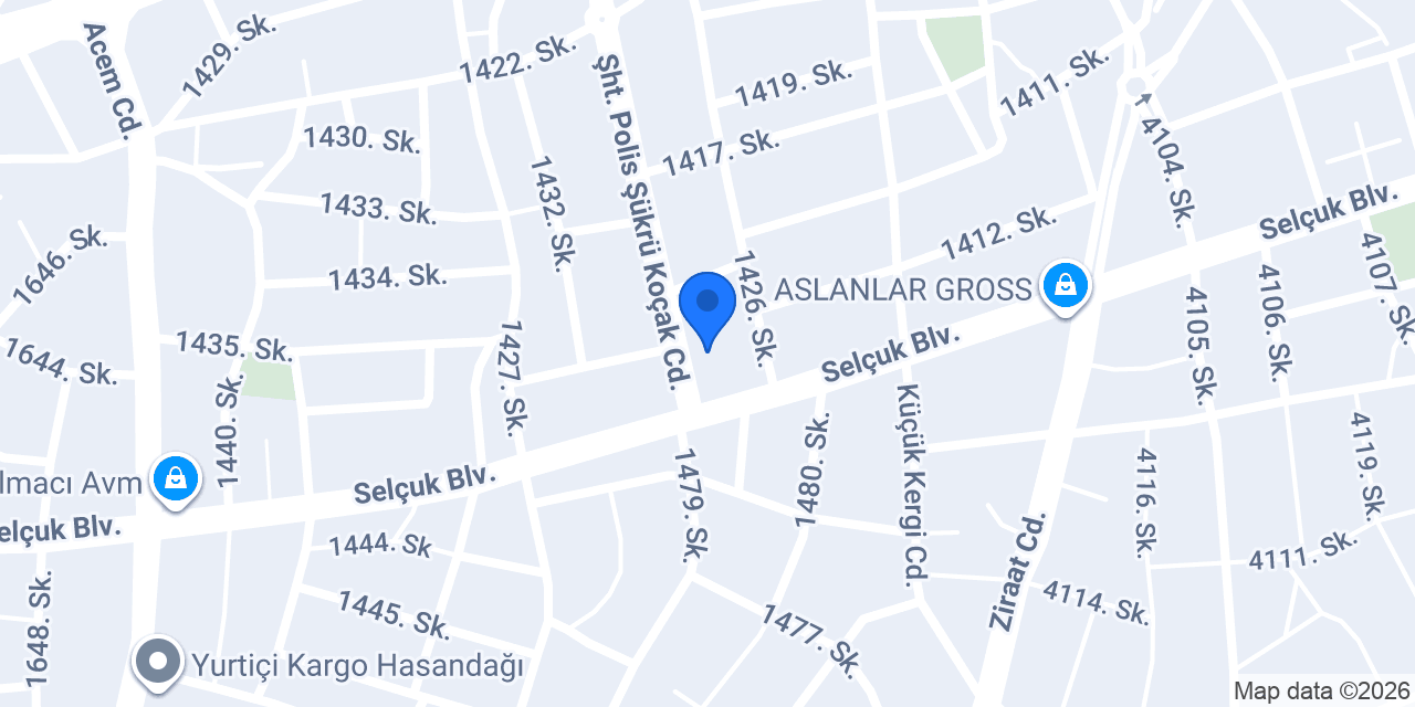 Aziz Yapı Dekor konumu