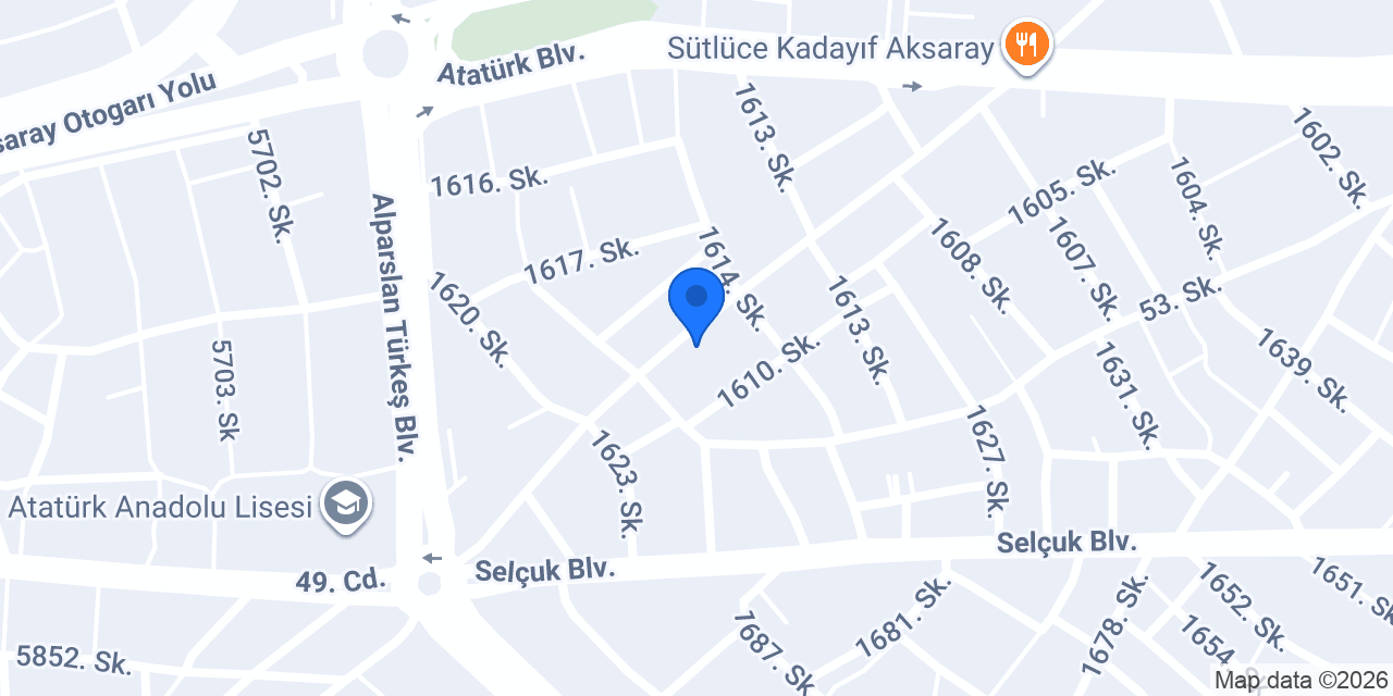 Özkaya Dondurma Zafer Usta konumu