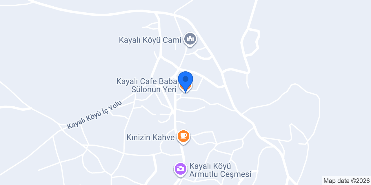 Kayalı Cafe Baba Sülonun Yeri konumu