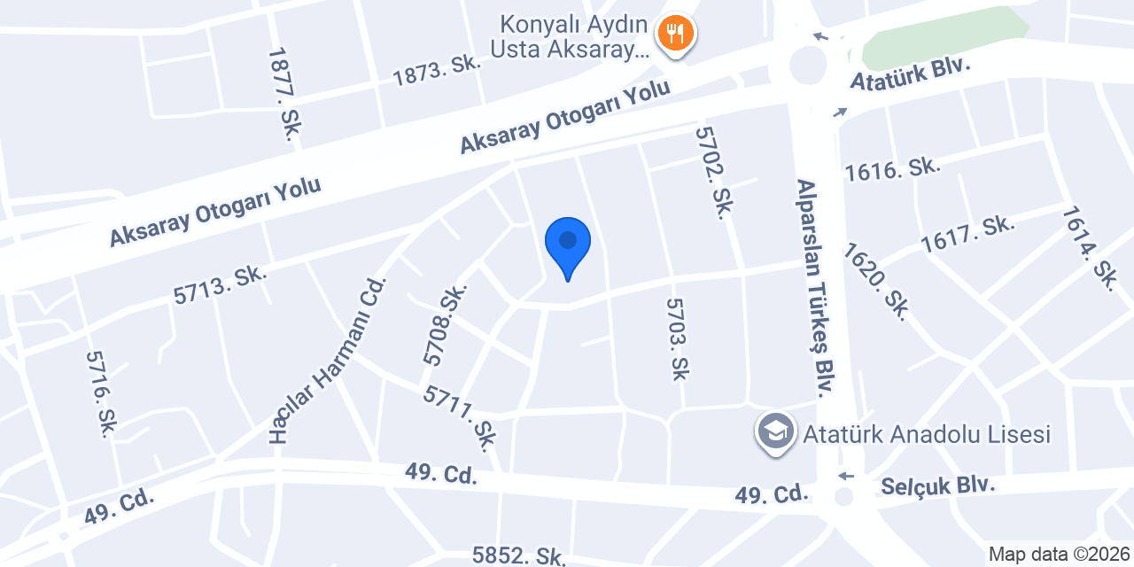Aksaray apart günlük daire konumu