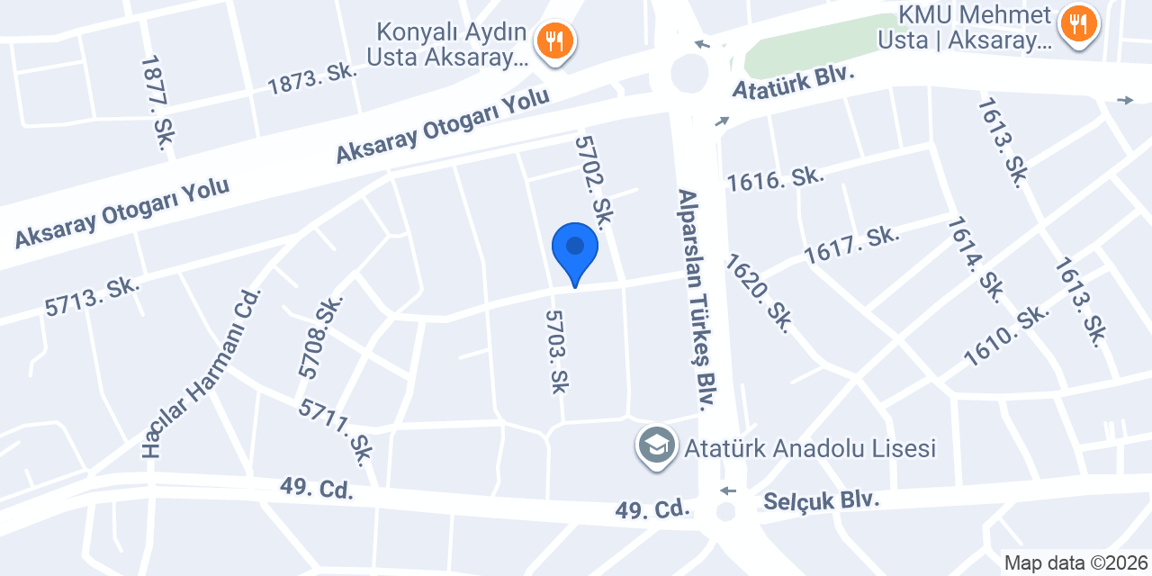 Yataş Bedding I Aksaray konumu