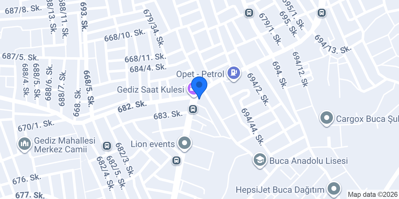 Garanti BBVA Gediz Mahallesi / Buca Şubesi konumu