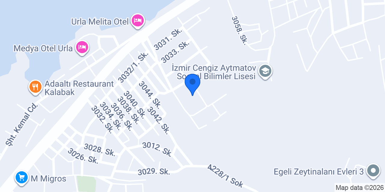 Casablanca Evleri - Yunusoğlu İnşaat A.Ş. konumu