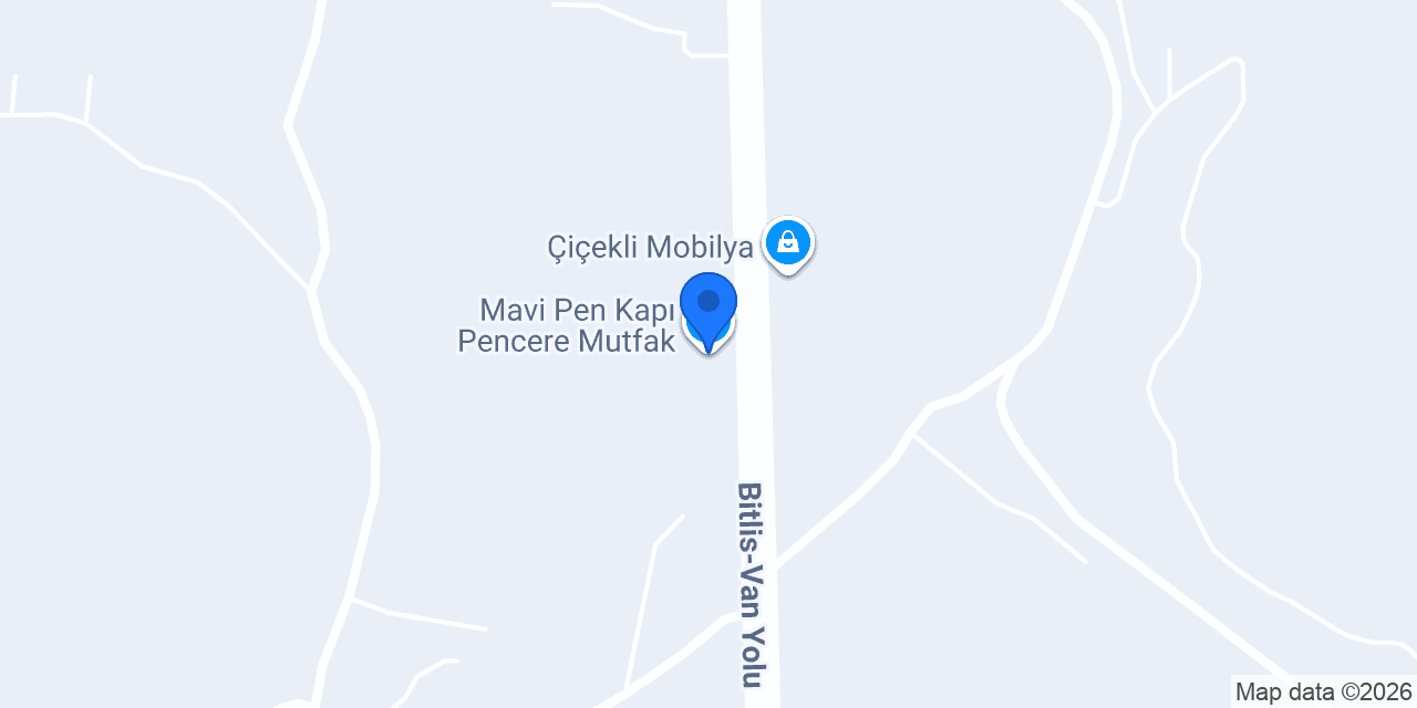Mavi Pen Kapı Pencere Mutfak konumu