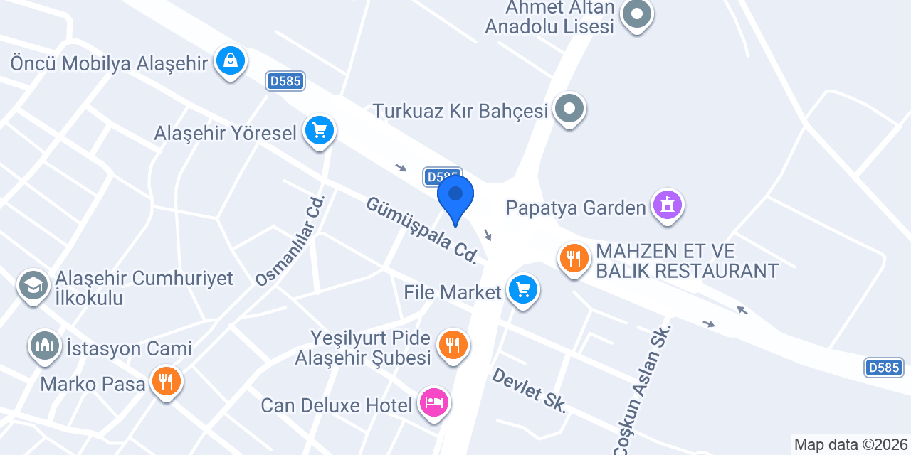 Site Taksi Alaşehir konumu