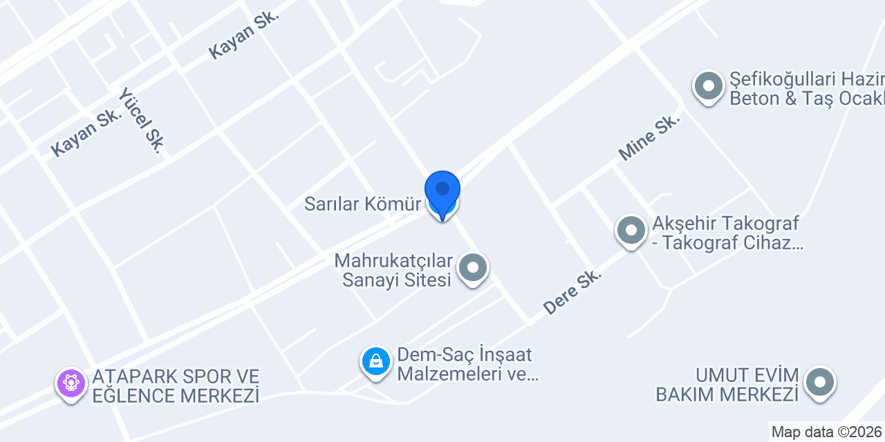 Sarılar Kömür konumu