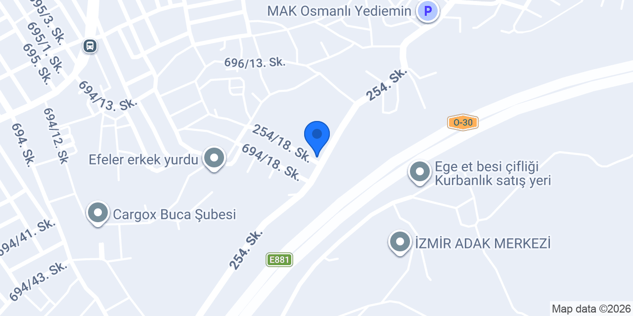YSM Ticaret Buzdagı konumu