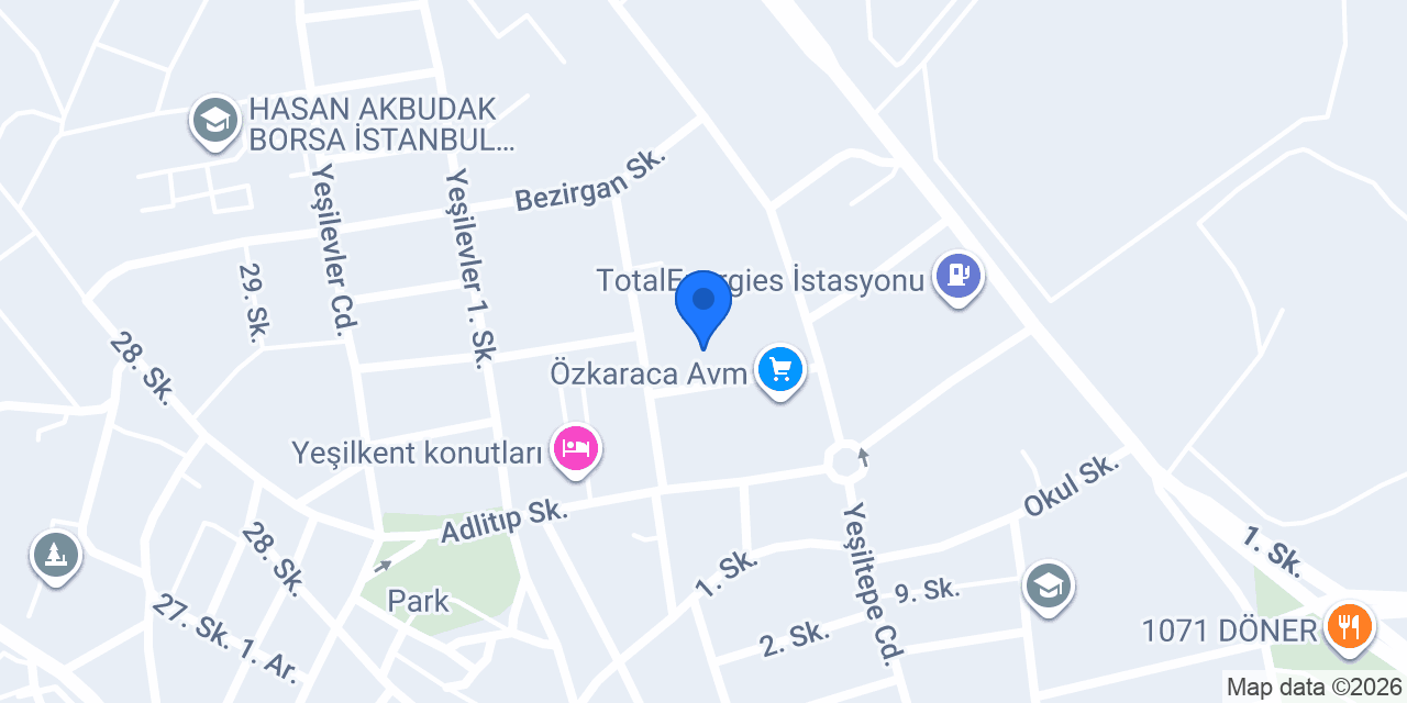 Maviyol Anaokulu konumu