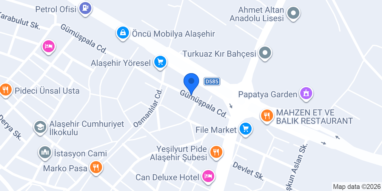 Alaşehir Akıncı Mobilya konumu