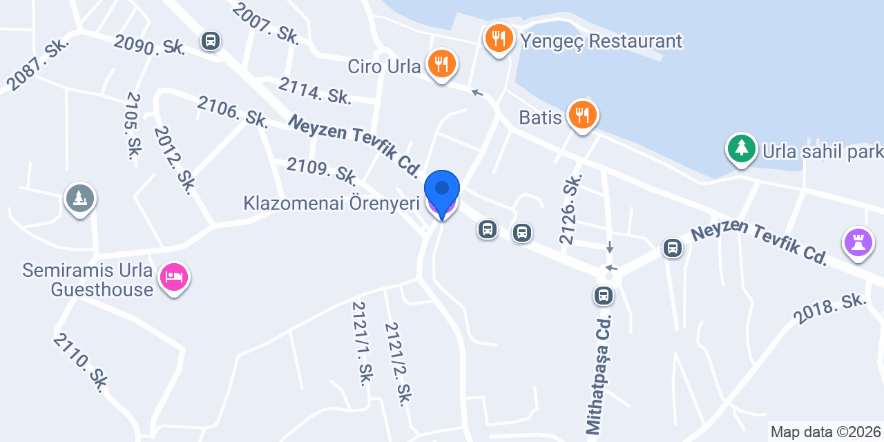 Klazomenai Örenyeri konumu