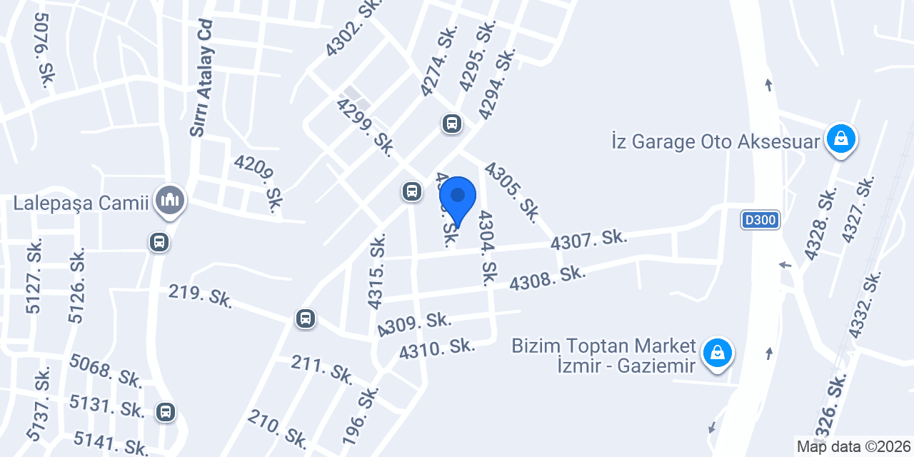 FUBA MOBİLYA İZMİR konumu