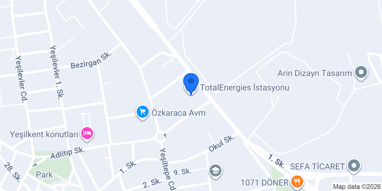 TotalEnergies İstasyonu konumu