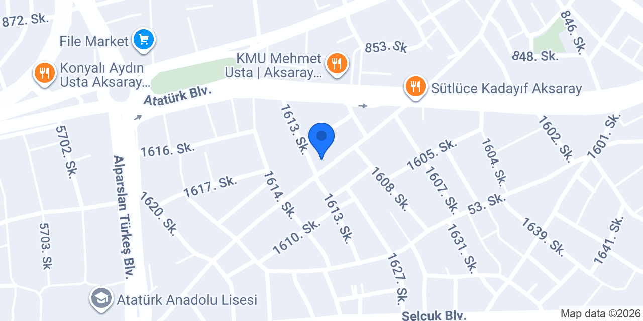 Çetin Home | Aksaray Mobilya konumu