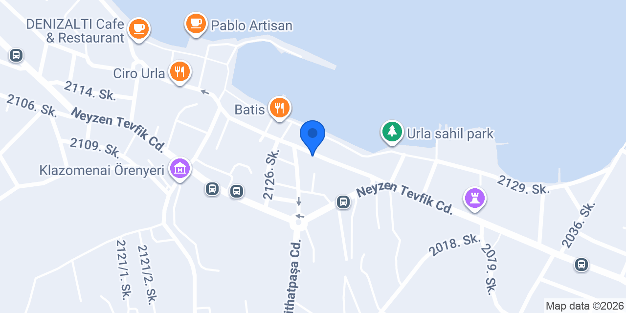 Molo Urla konumu