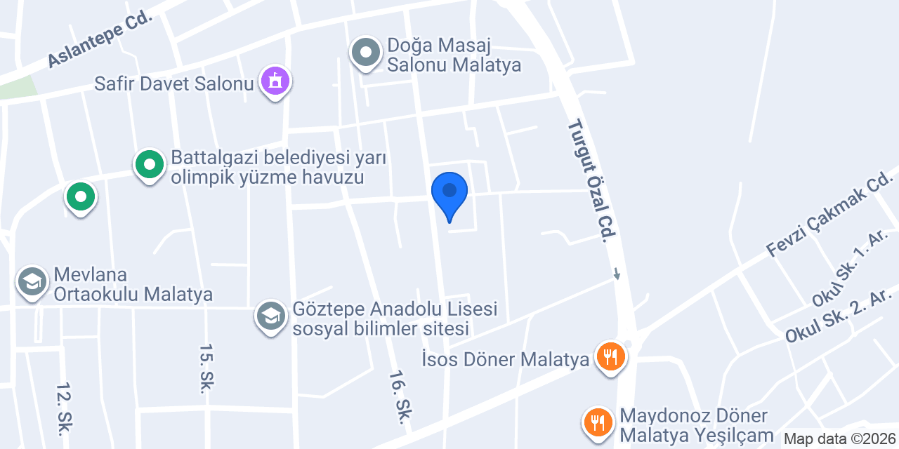 İsfar Turizm Malatya konumu