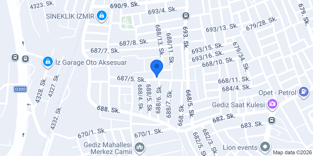 Ezgi Market konumu