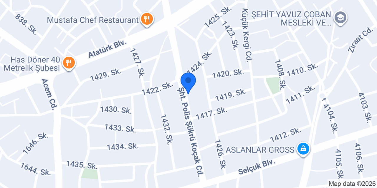 Yılmaz İnşaat konumu