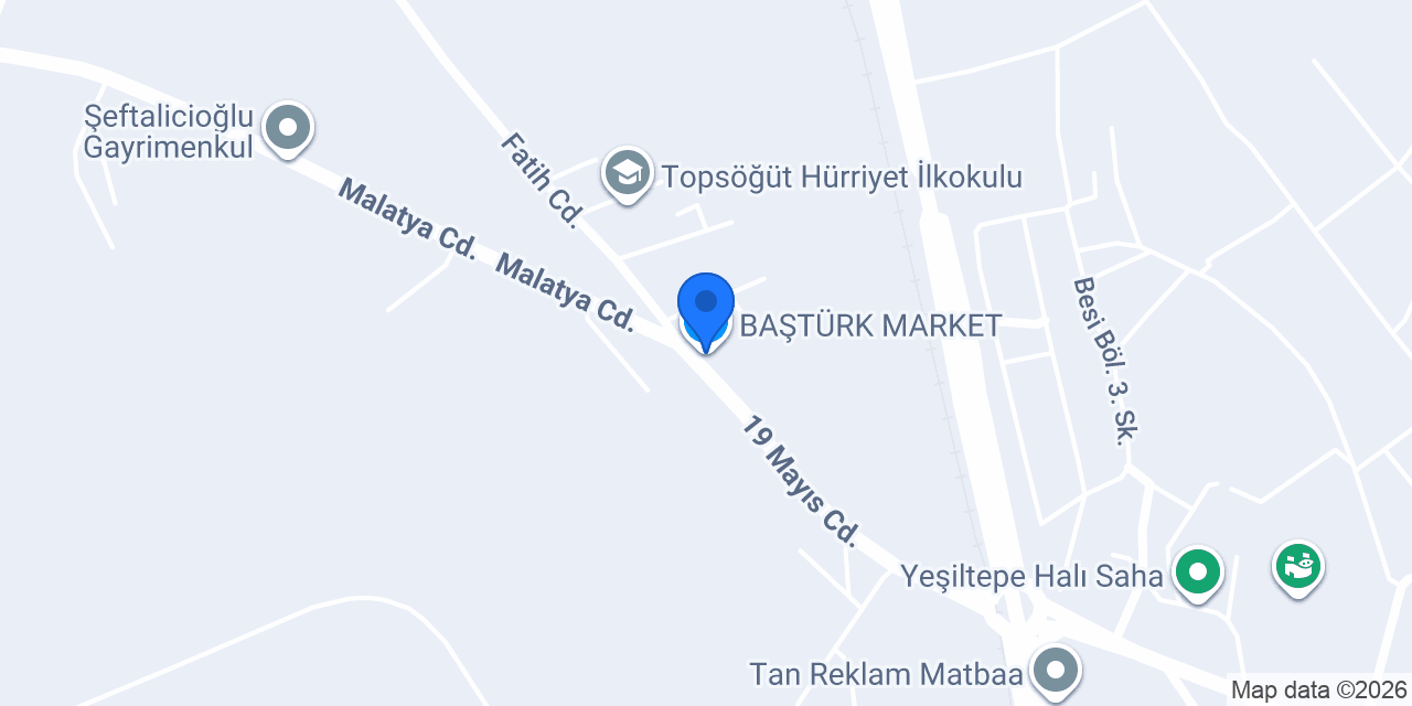 BAŞTÜRK MARKET konumu