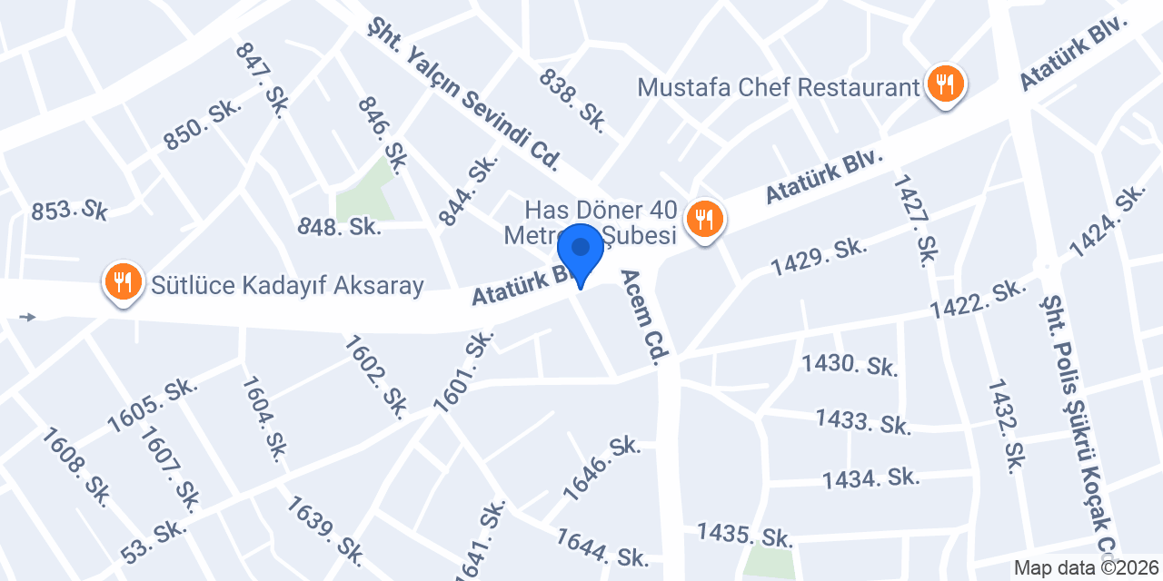 Garanti BBVA Atatürk Bulvarı/Aksaray konumu