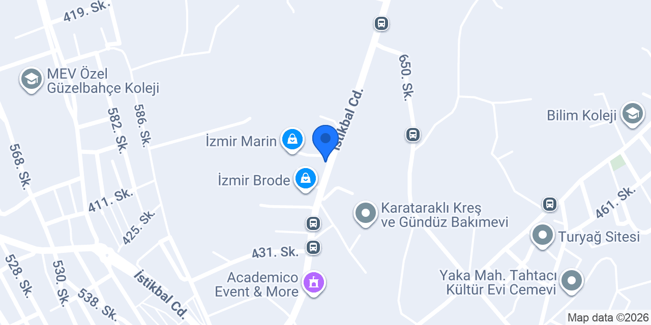 İzmir Dantel konumu