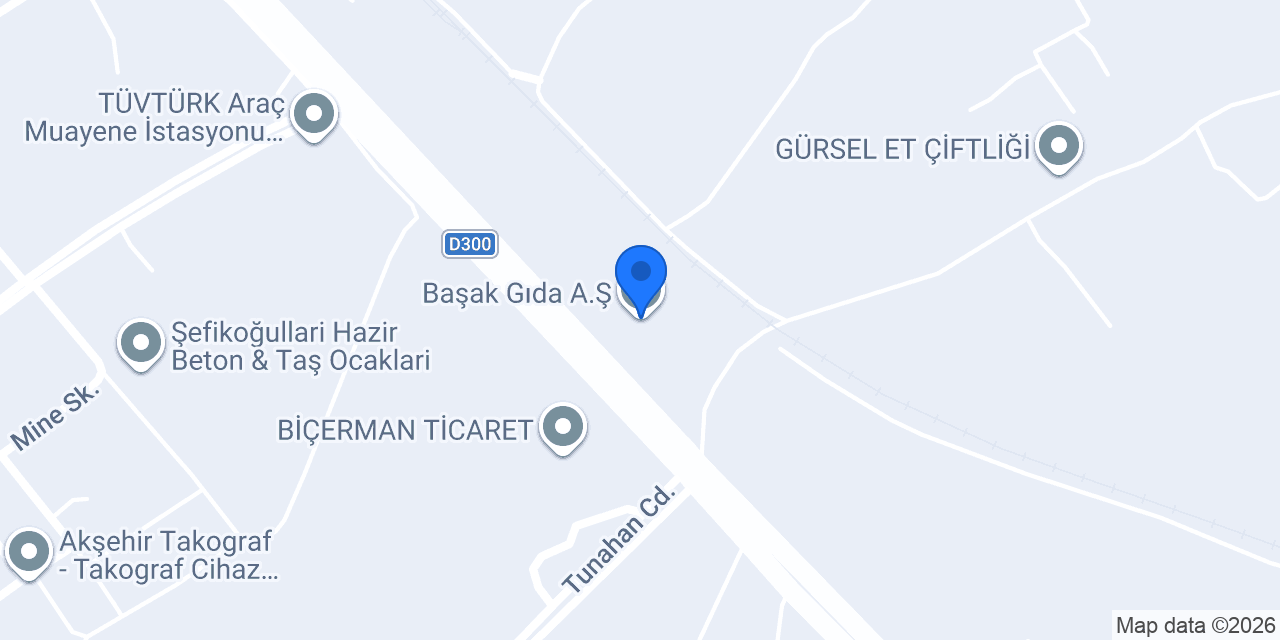 Başak Gıda A.Ş konumu