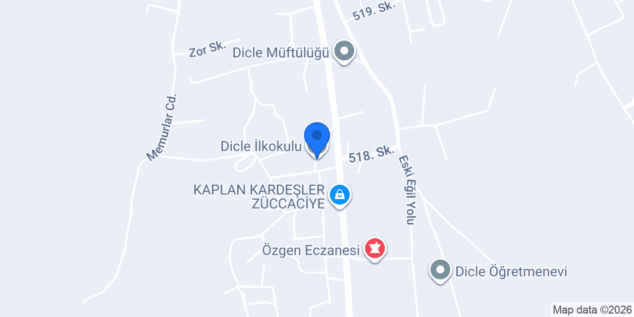 Dicle İlkokulu konumu