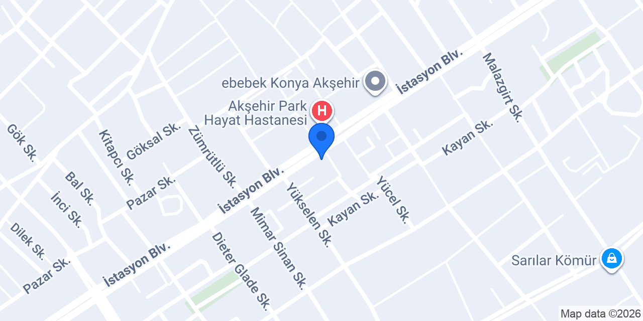 AKŞEHİR GÜVEN SÜRÜCÜ KURSU konumu