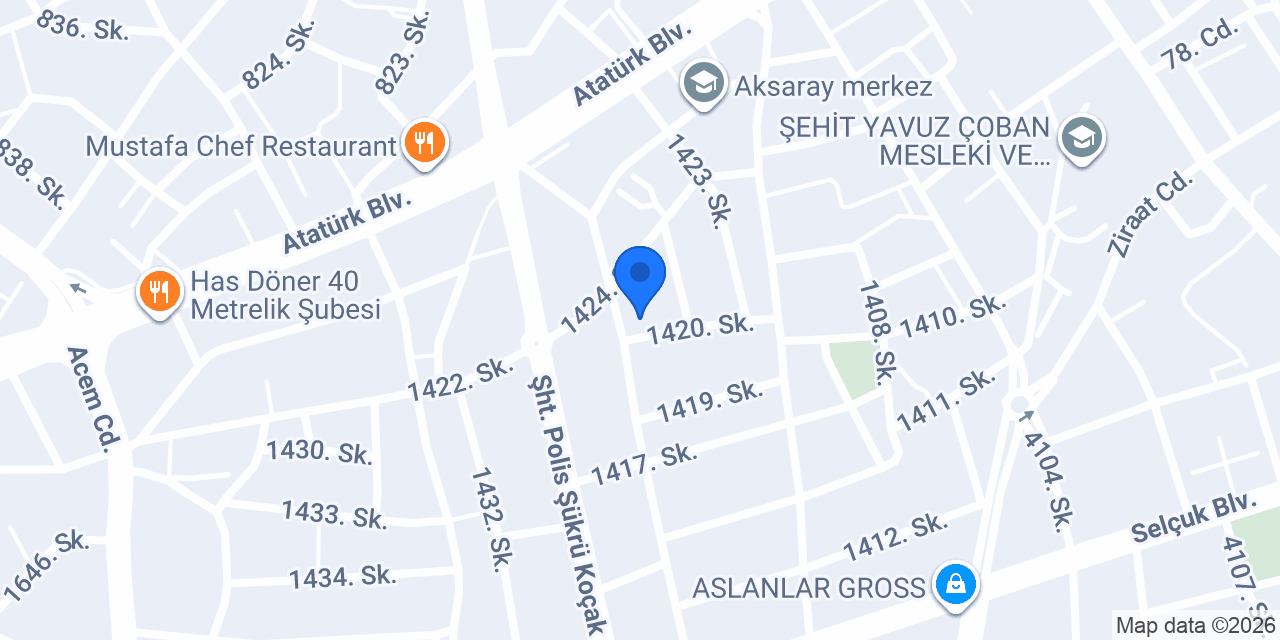 Lidya Kuaför Salonu konumu