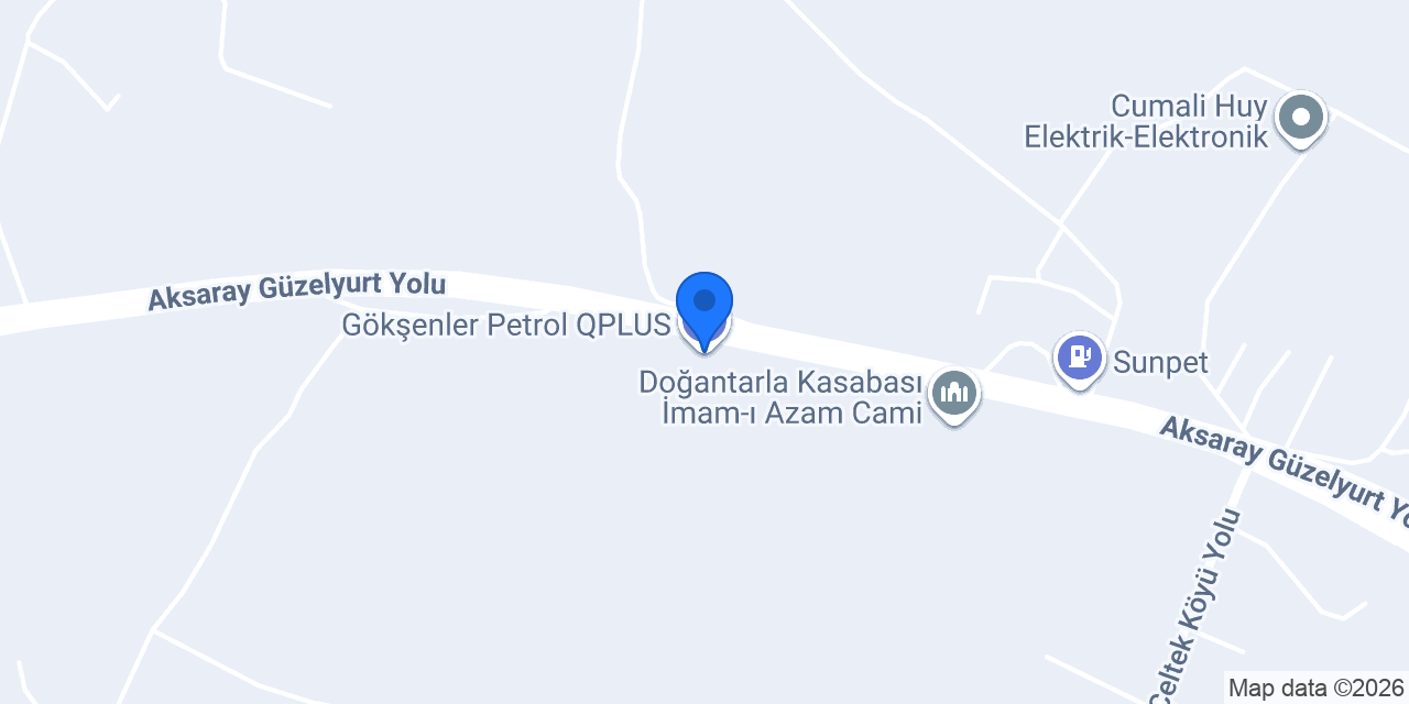 Gökşenler Petrol QPLUS konumu