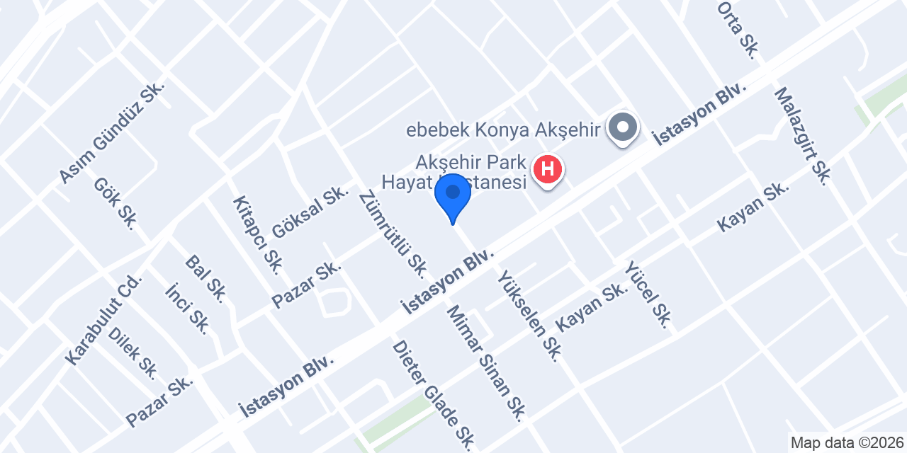 Akşehir Ticaret Meslek Lisesi konumu