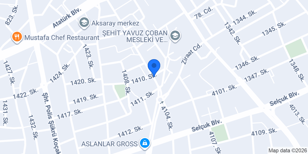 Özkanlı Cami konumu