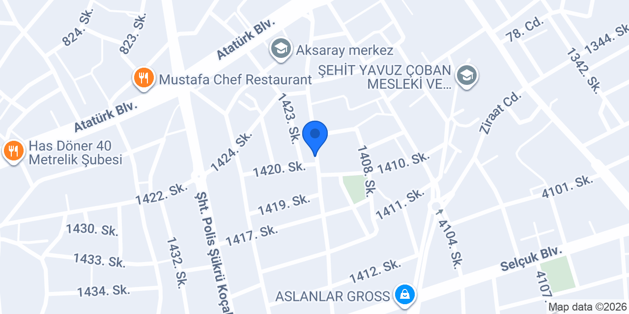 Altın Unlu Mamülleri konumu