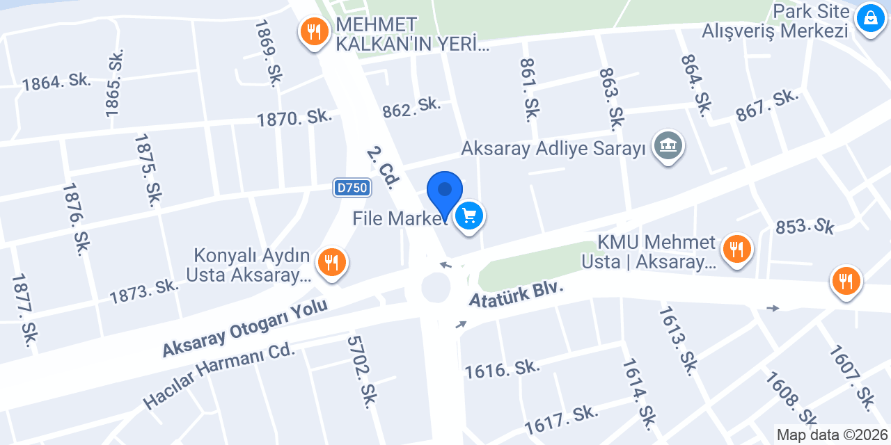 Otel Ahsaray konumu
