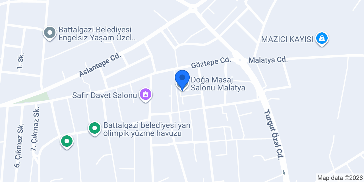 Doğa Masaj Salonu Malatya konumu