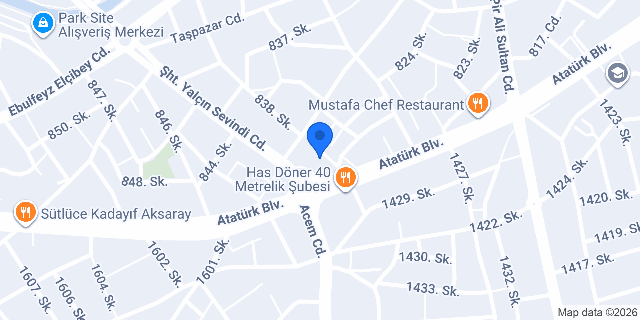Öz Yiğit Mobilya Dekorasyon konumu