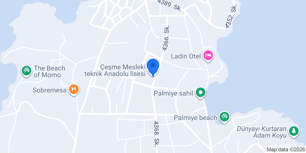 Çeşme Mesleki teknik Anadolu lisesi konumu