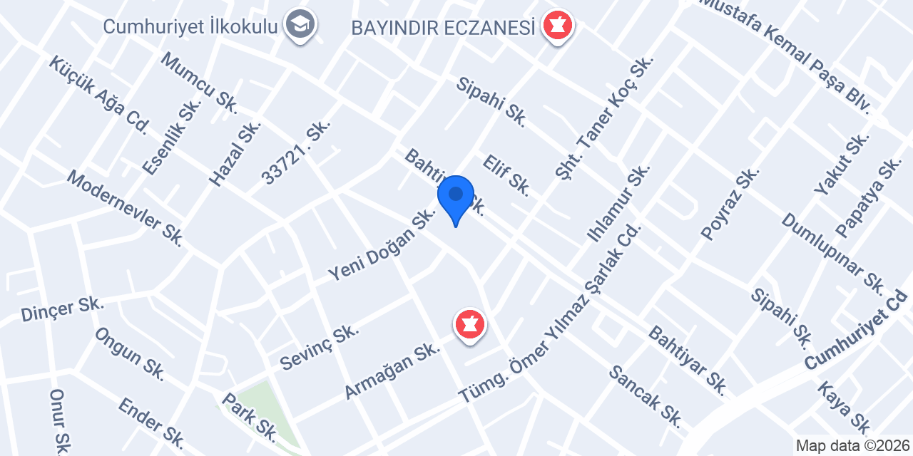 Mualla Nigar Yamaç Ortaokulu konumu