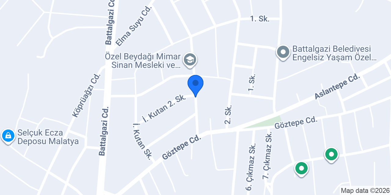 Malatya far atolyesi konumu