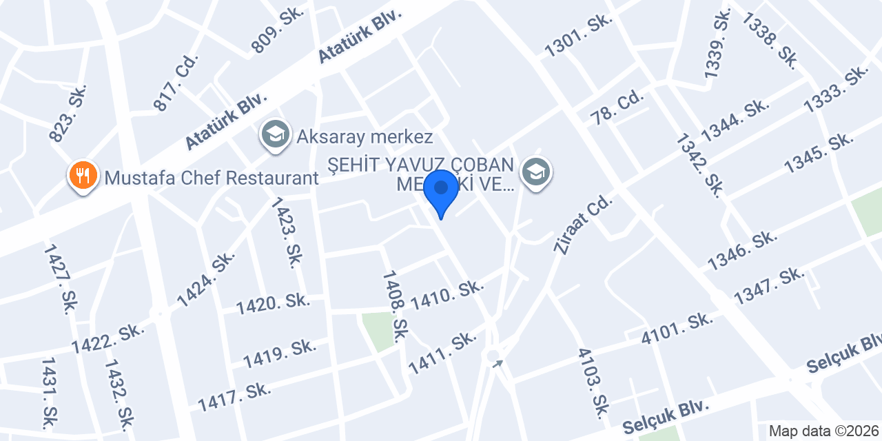 Aksaray Selçuklu Kurs Merkezi konumu