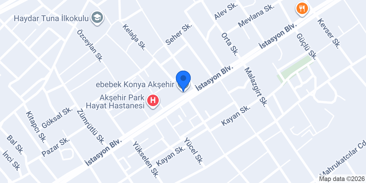 ebebek Konya Akşehir konumu