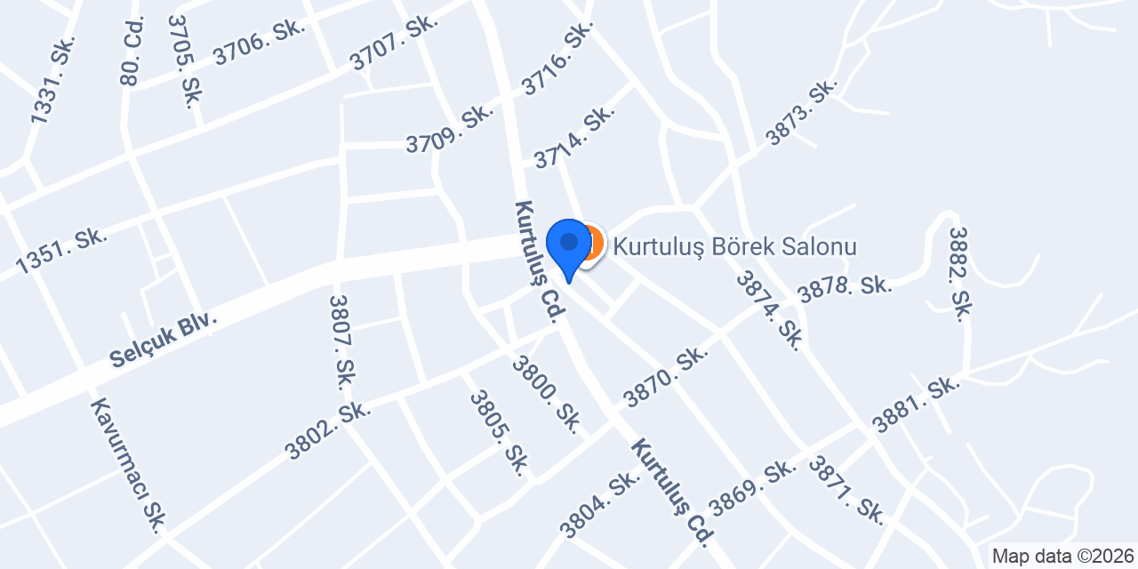 Saray Unlu Mamülleri – Kurtuluş Şubesi konumu