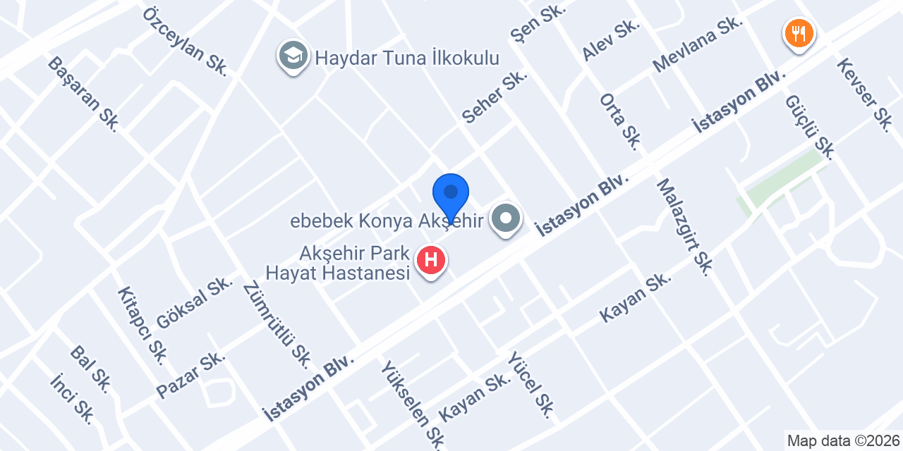 Yurtiçi Kargo Akşehir konumu