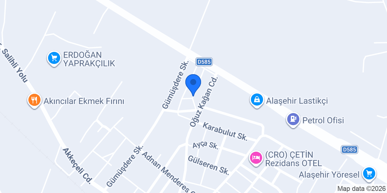 NİL AUTO ALAŞEHİR konumu