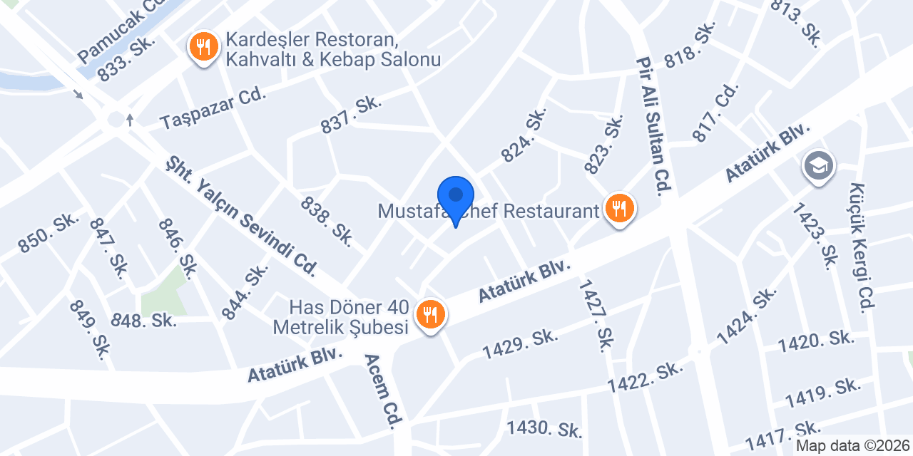 Özel Saray Öğrenci Yurdu konumu
