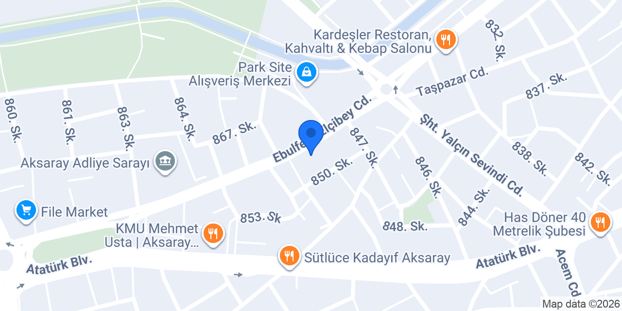 Cadde Cafe&Burger konumu